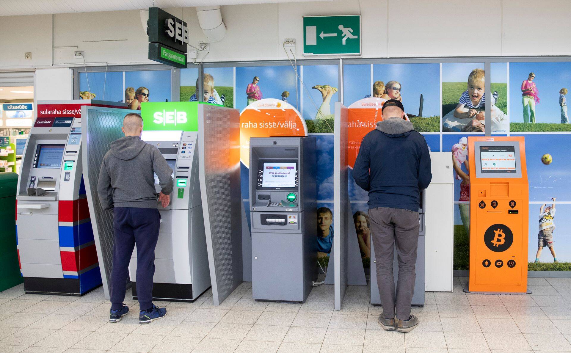 Krüptoraha automaat Sikupilli Prismas.