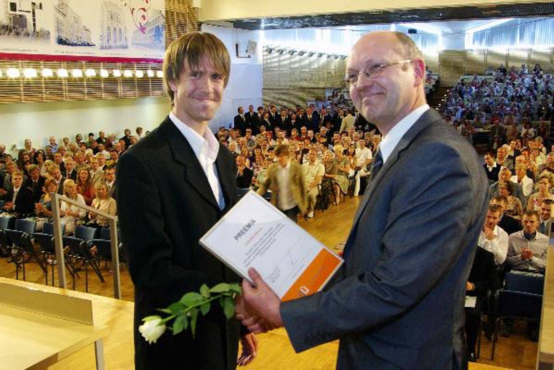 Jürgen Einpalu ja Eesti Ehitusmaterjalide Tootjate Liidu tegevdirektor Enno Rebane
