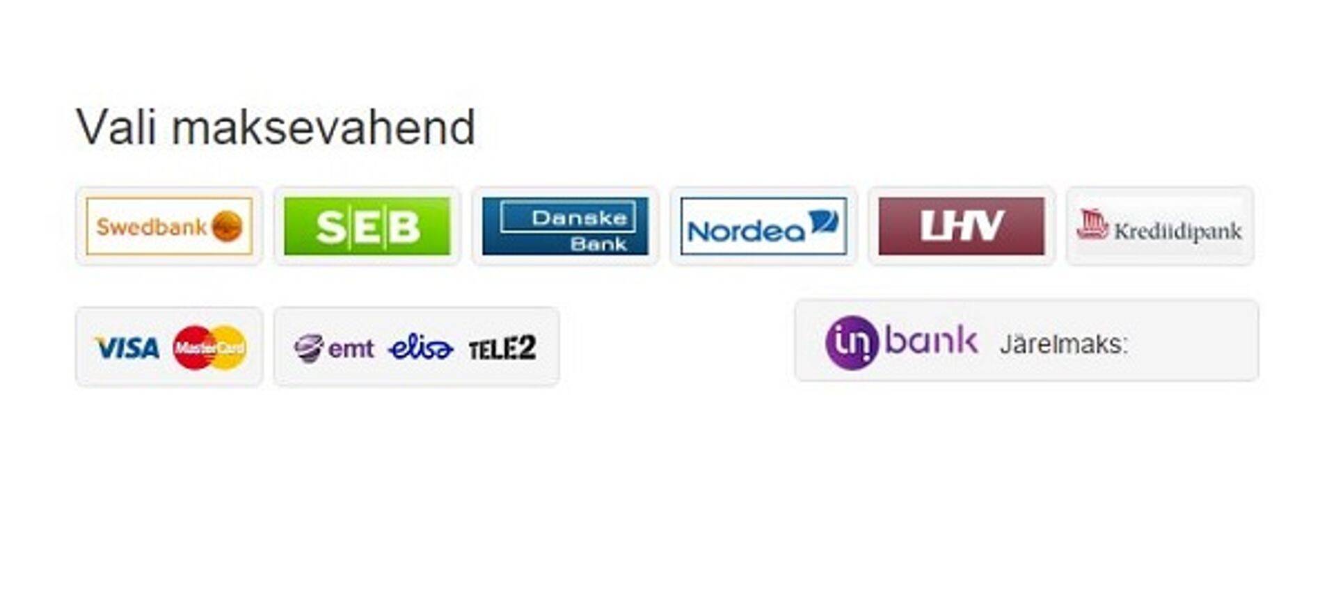 Maksekanalite pilt on kirju