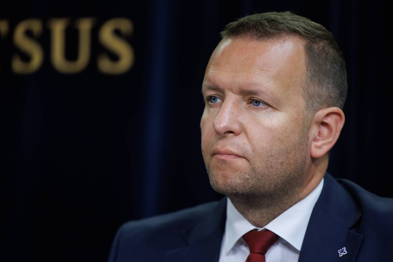 Лидер Социал-демократической партии и министр внутренних дел Лаури Ляэнеметс.