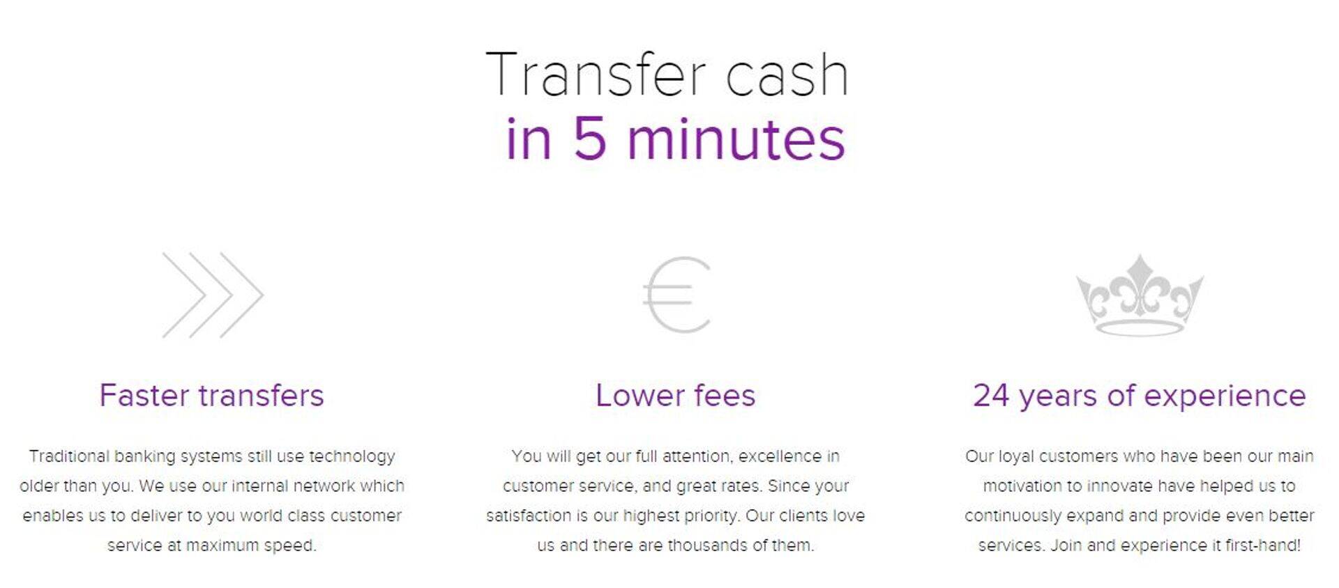 TavexWise'i kodulehekülje kuvatõmmis.