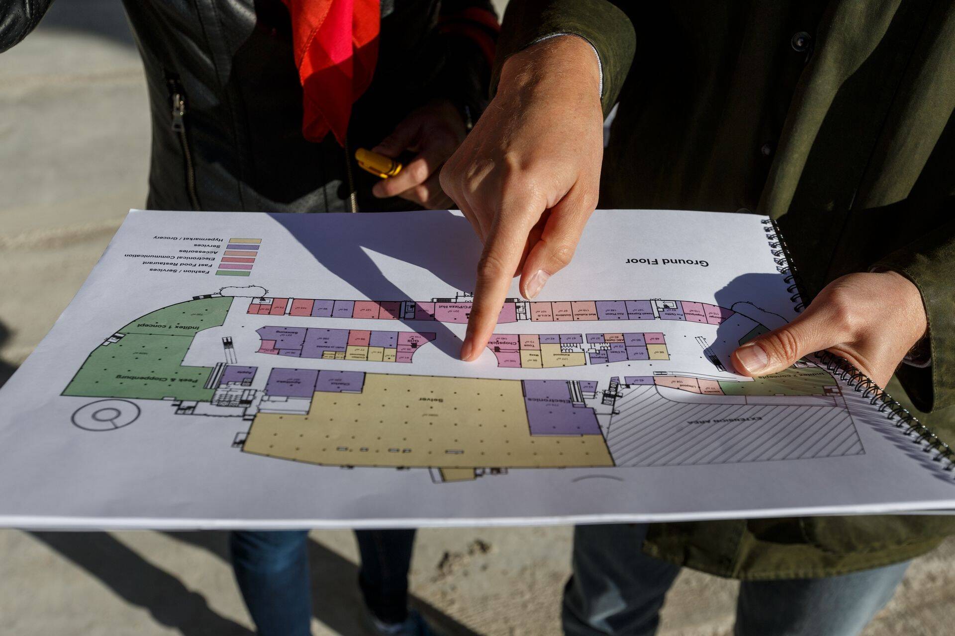 T1 kaubanduskeskuse ehitusplaanid.