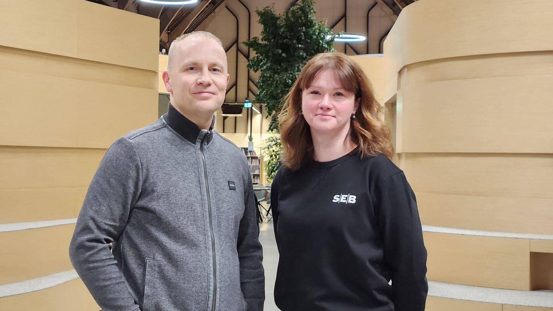 SEB Panga SME segmendi juht Maarja-Maria Aljas ja "Ajujahi" programmijuht Harri Tallinn.