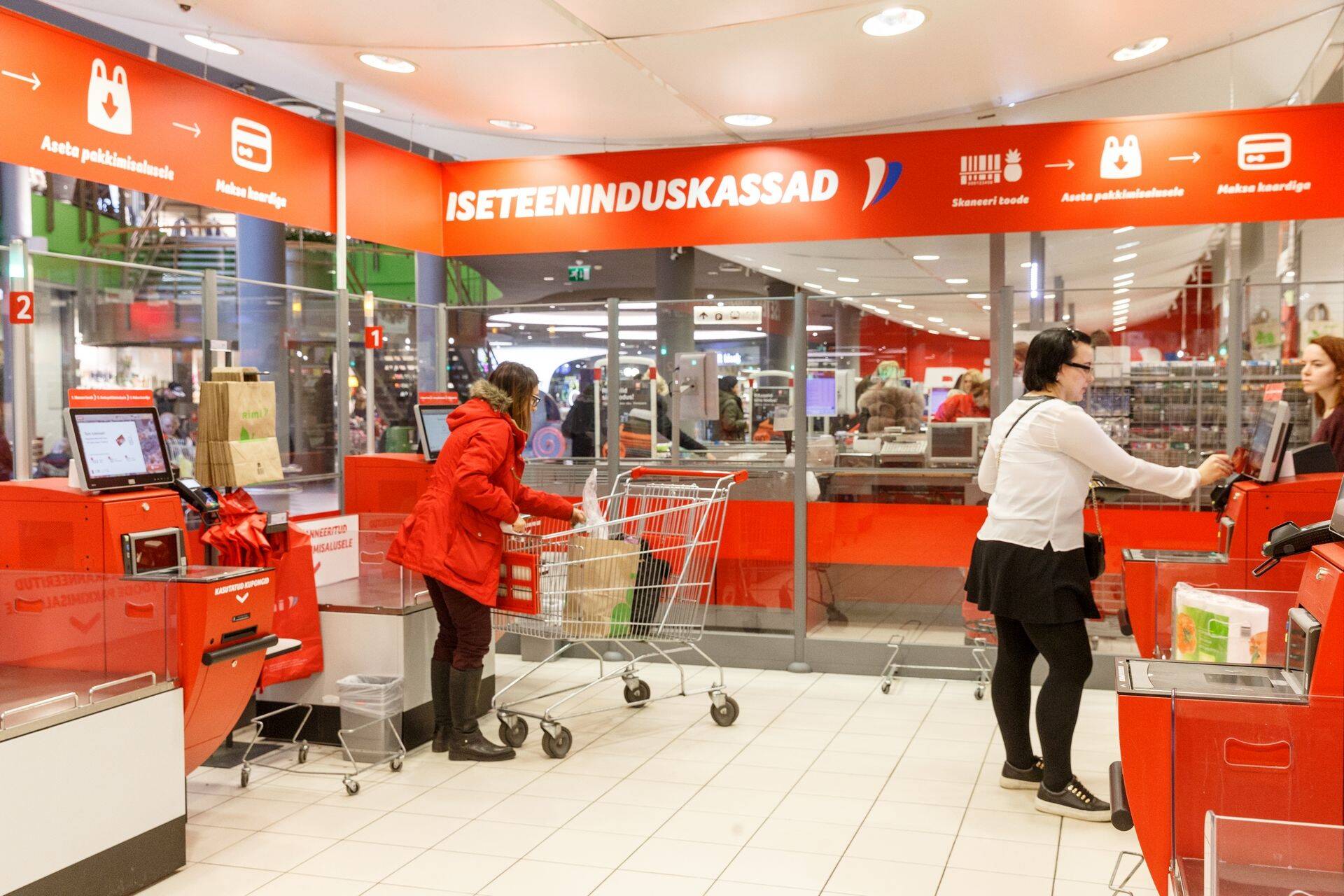 Rimi iseteeninduskassad.