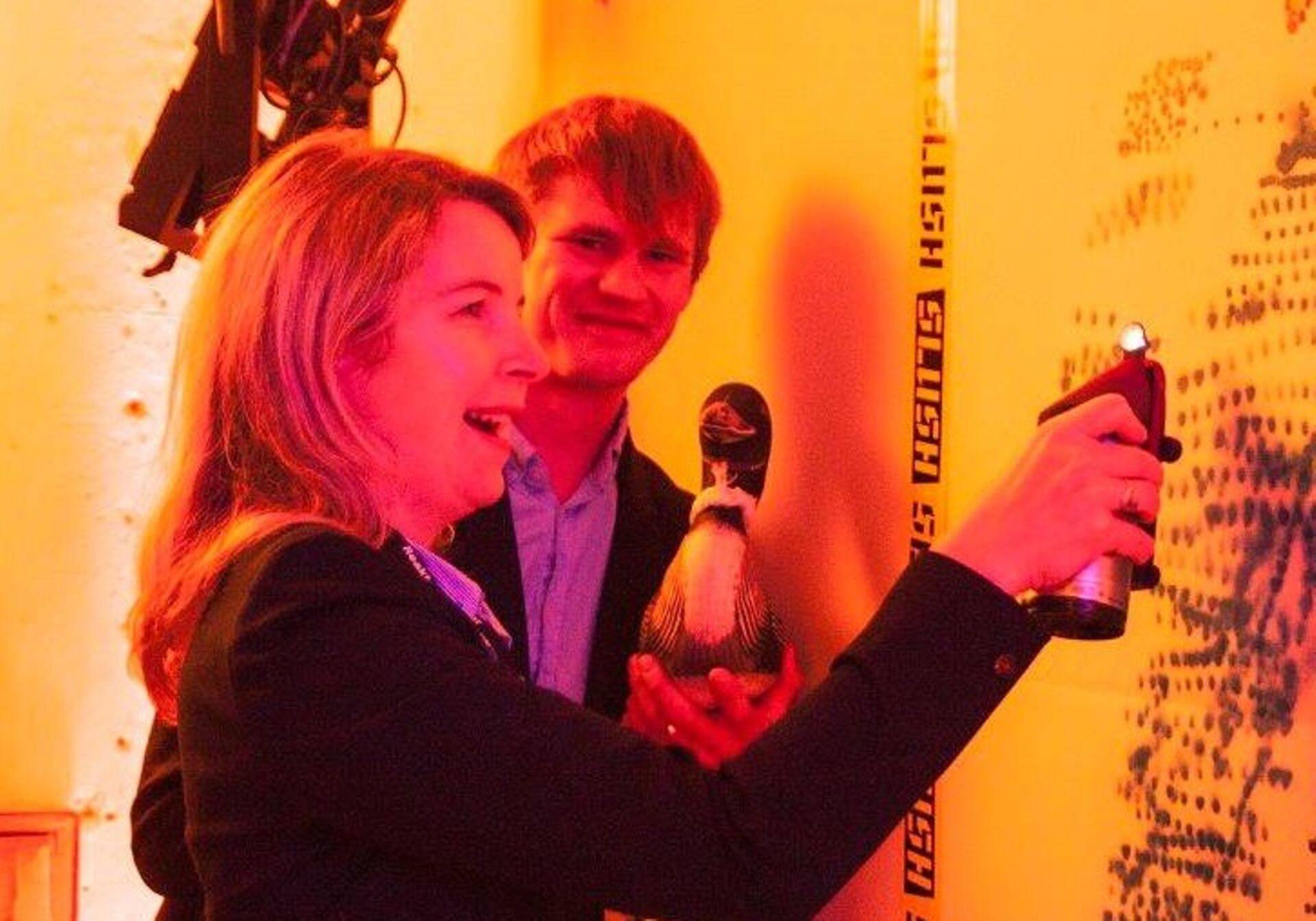 Terje Ennomäe, Richard Murutar ja part Tommy Slush'i avaüritusel.