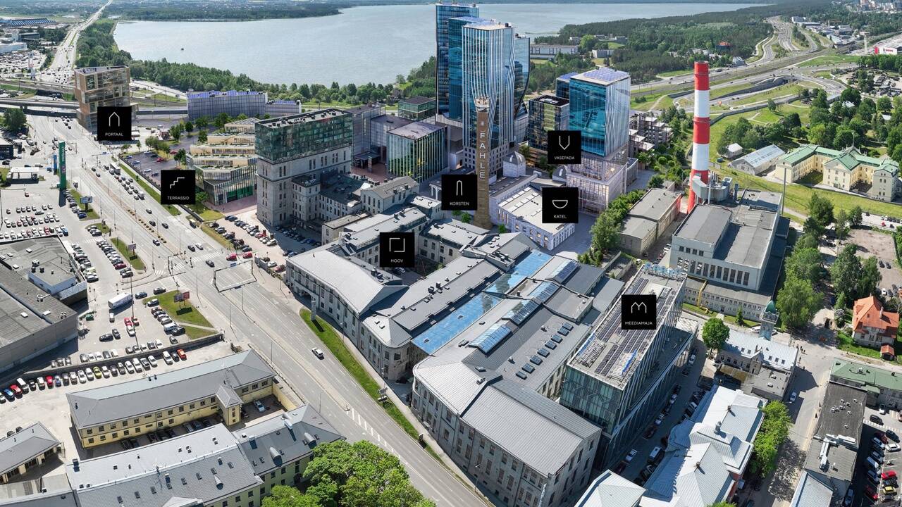 Nüüd on Fahle arenduse olemasolevatel ja tulevastel majadel ka nimed - nagu juba üle kümnendi Ülemiste Citys (Visuaal: Fausto Capital).