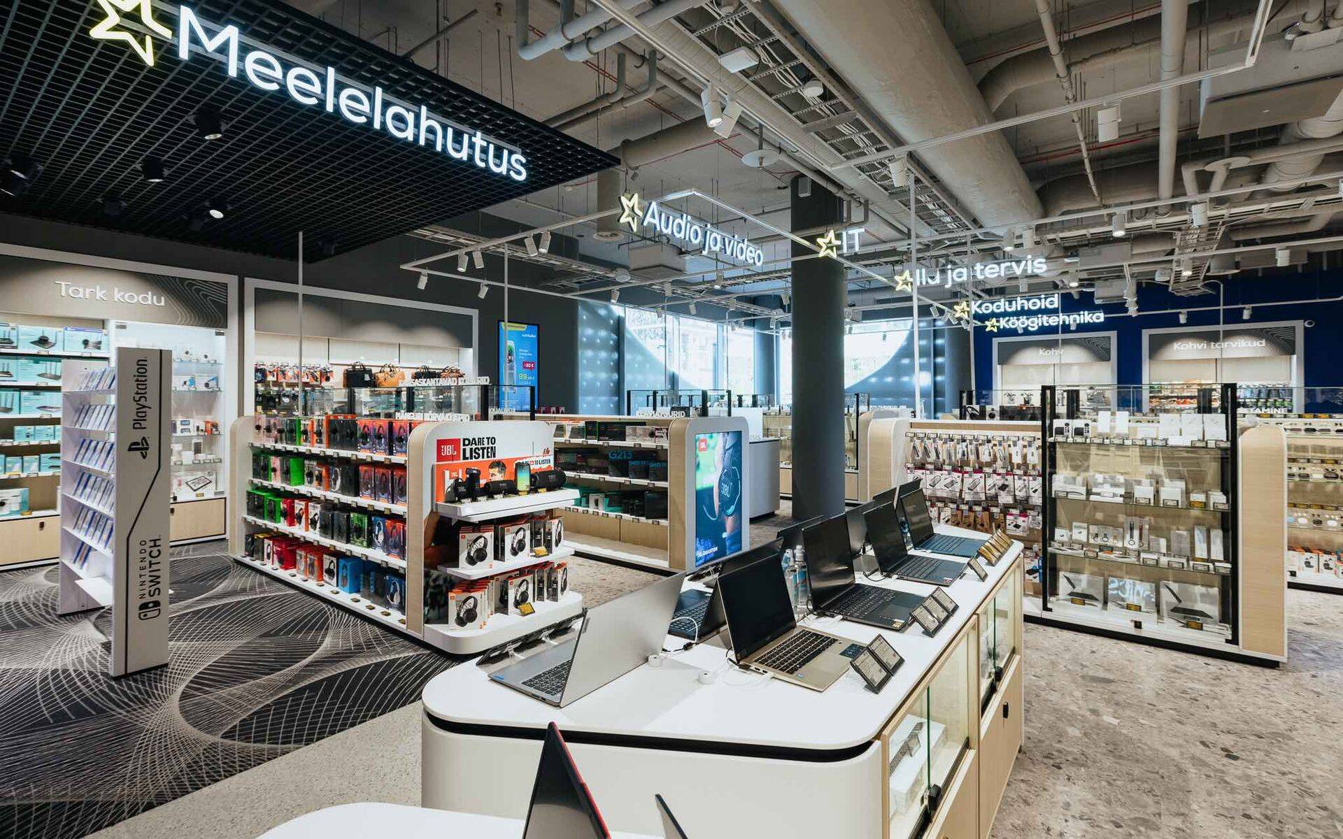 Euronics kasutab uues poes ainult elektroonilisi hinnasilte.