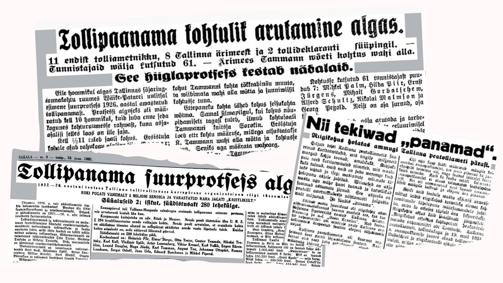 В начале 1930-х годов заголовки эстонских газет на всех языках кричали о «панамах».
