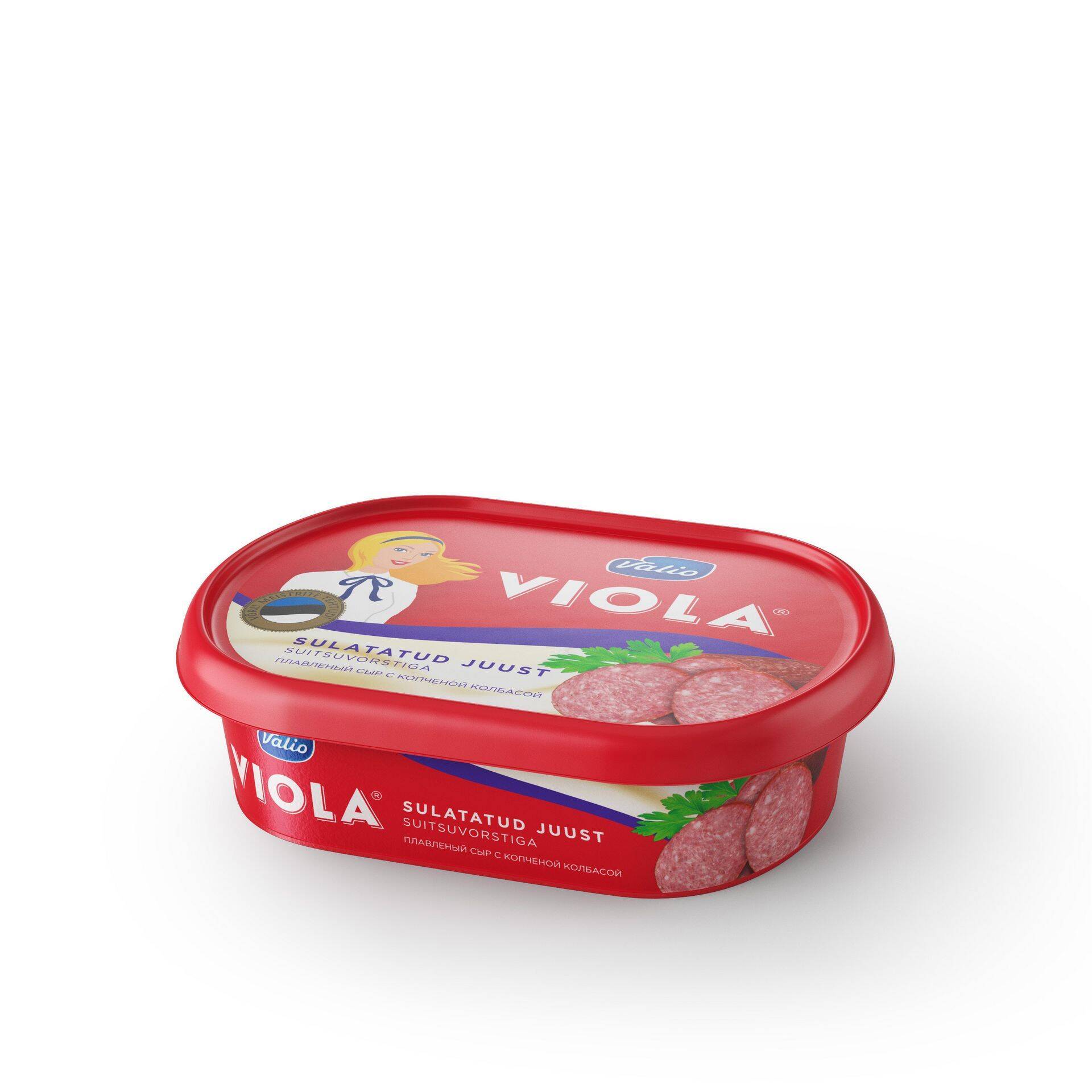 Valio Viola seeriasse kuuluvad klassikalise, suitsukana, suitsuvorsti ja ürdi-kukeseenemaitselised sulatatud juustud.