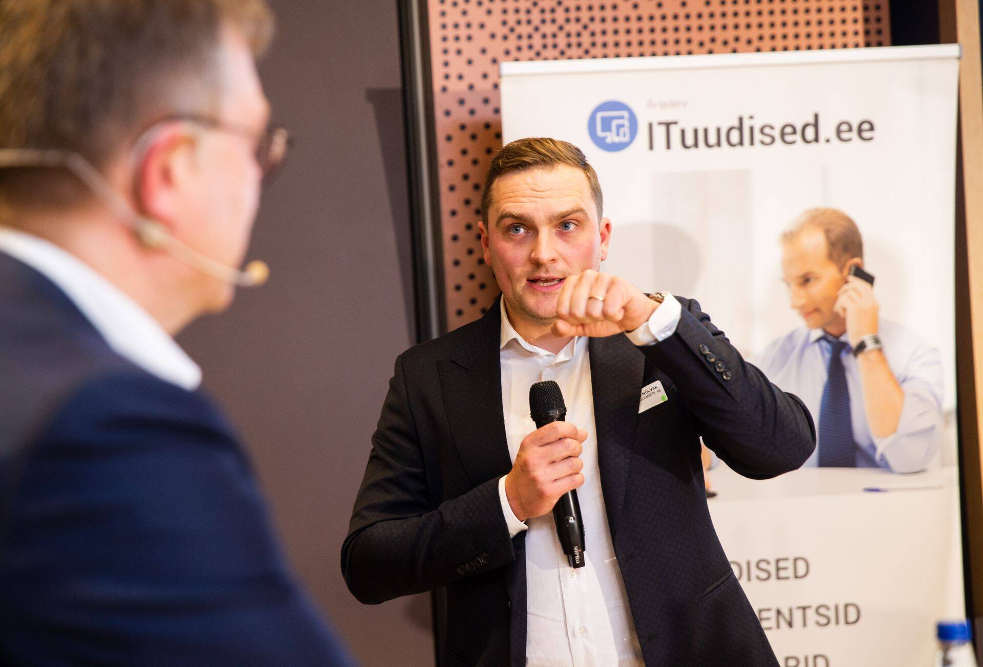 Toonane Ülemiste City juht Margus Nõlvak sügisel 2020 IKT aastakonverentsil.