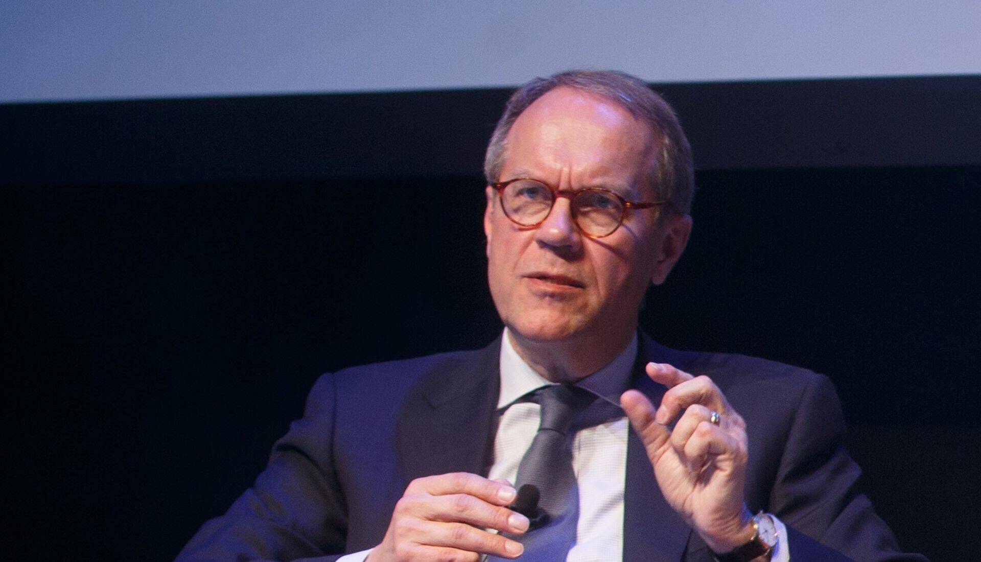 Nokia endine juht Jorma Ollila Pärnu Juhtimiskonverentsil.