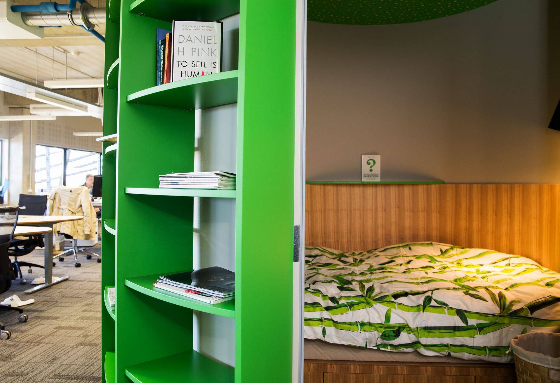 Pipedrive'i Tallinna kontor, kus on ka näiteks magamisvõimalus.