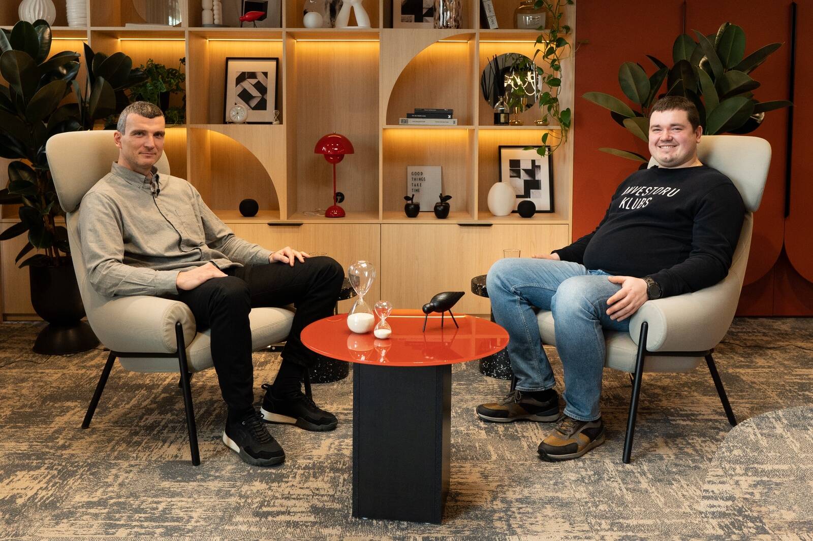 Juris Grišins un Kaspars Peisenieks