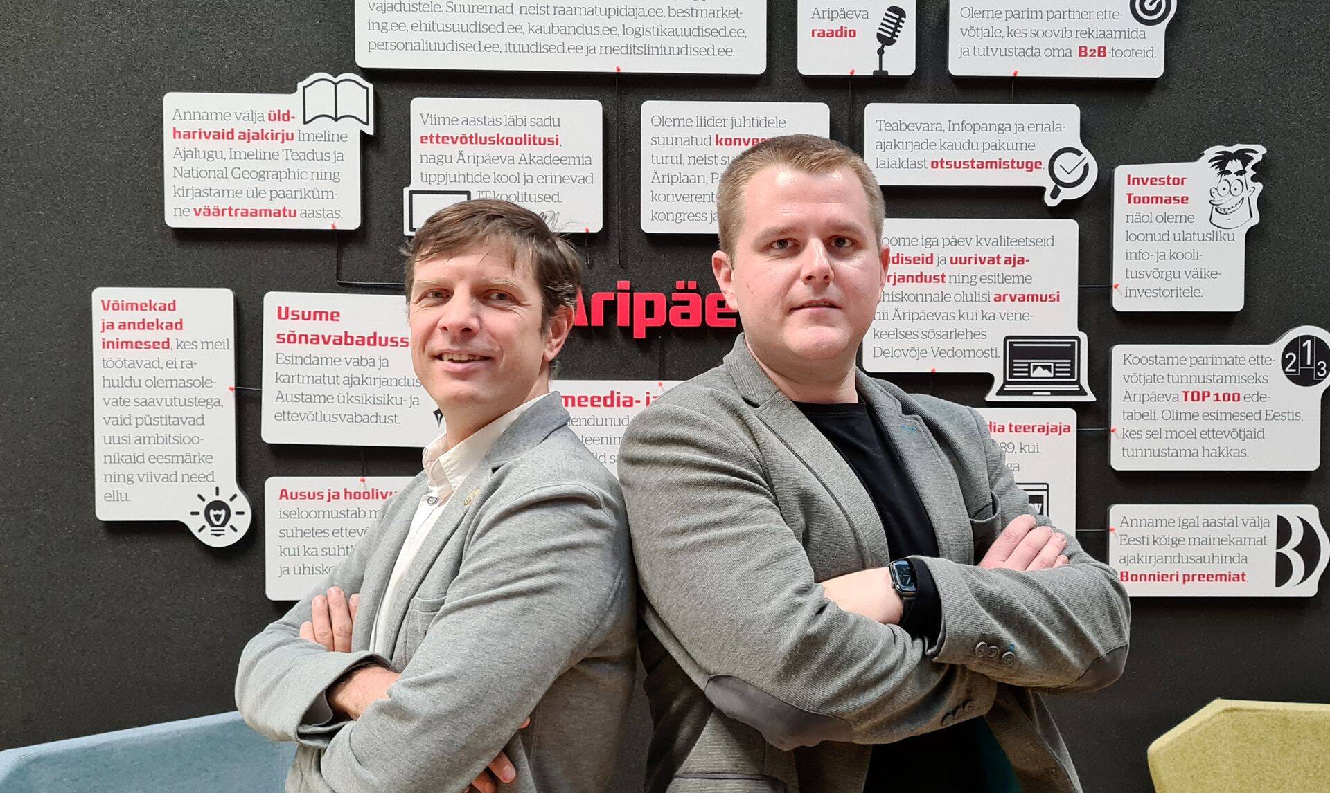 Saatejuht Priit Kallas ja Photopoindi turundusspetsialist Jürgen Veerme.