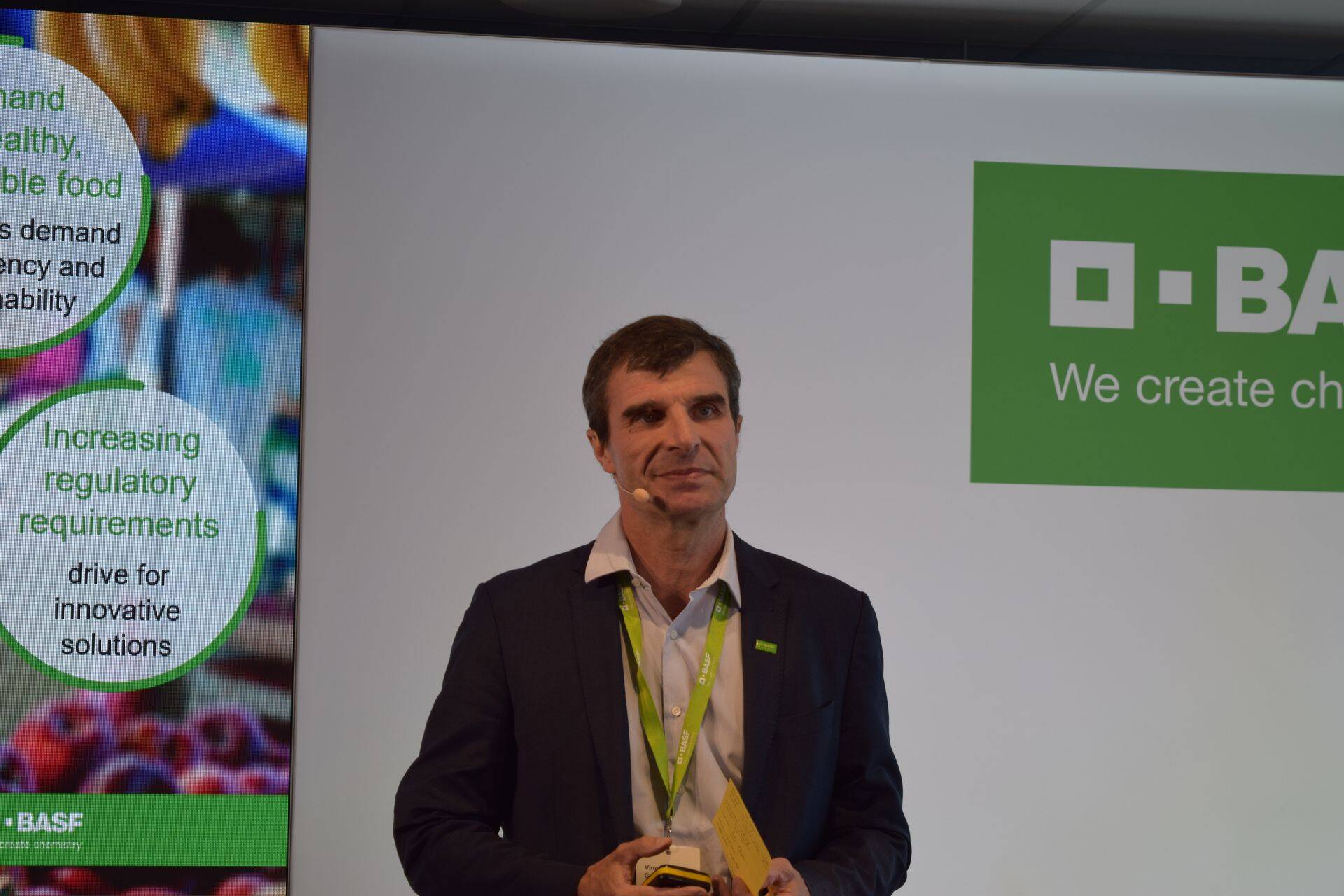 Agricultural Solutions BASF SE president Vincent Gros.