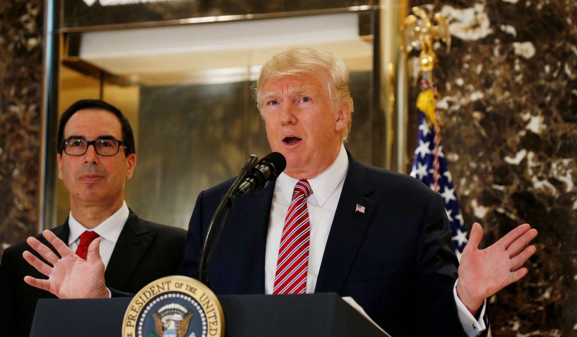 Donald Trump rahandusminister Steven Mnuchiniga