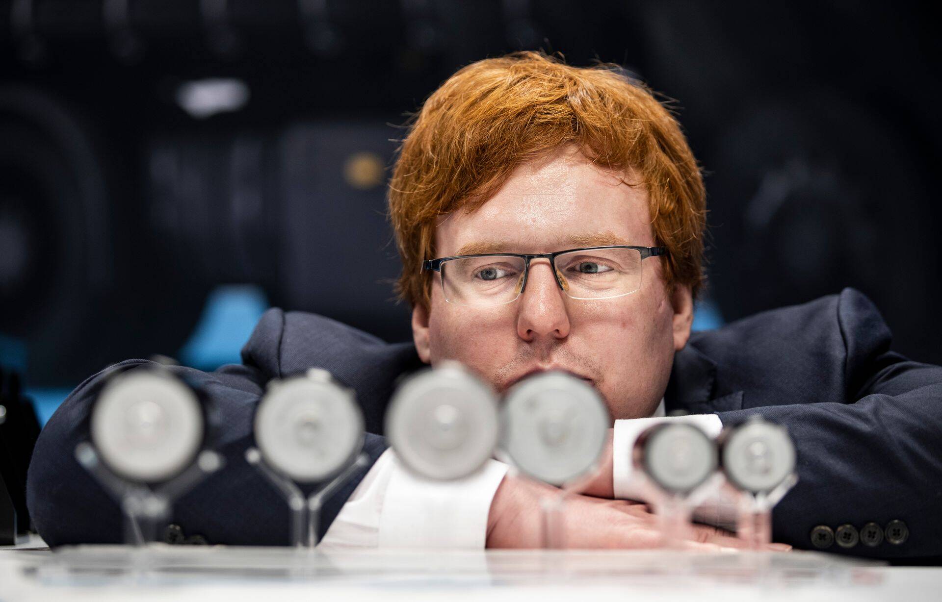 Taavi Madiberk Saksamaal Dresdenis Skeletoni tehases.