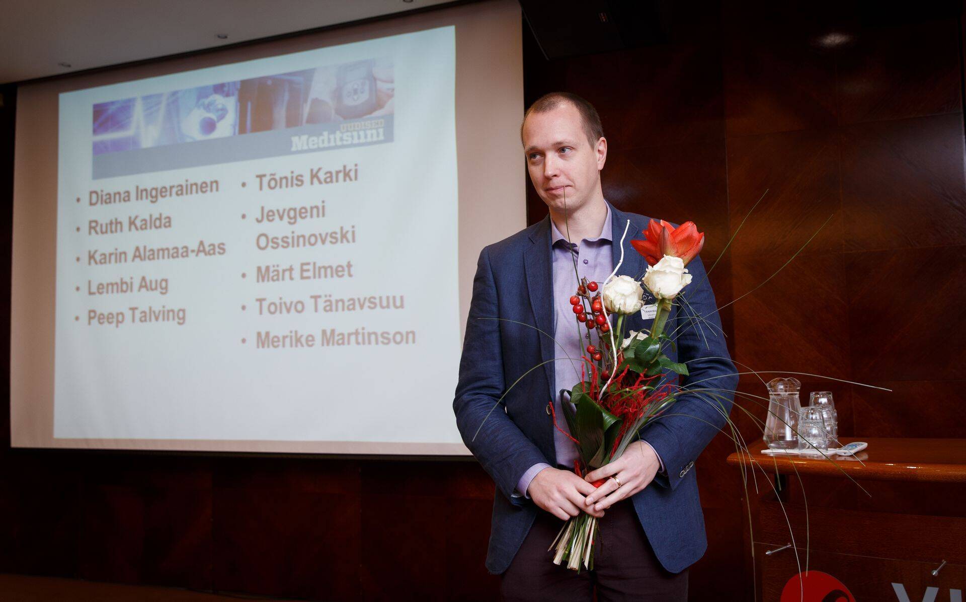 Vähiravifondi "Kingitud elu" asutaja Toivo Tänavsuu "Meditsiinin 2015" konverentsil.