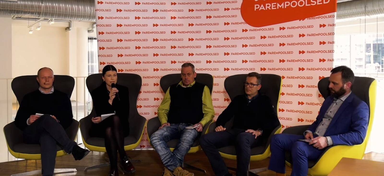 Fotol vasakult: Ant-Hannes Viira, Kerli Ats, Raul Peetson, Margus Muld, Karel Kuningas.