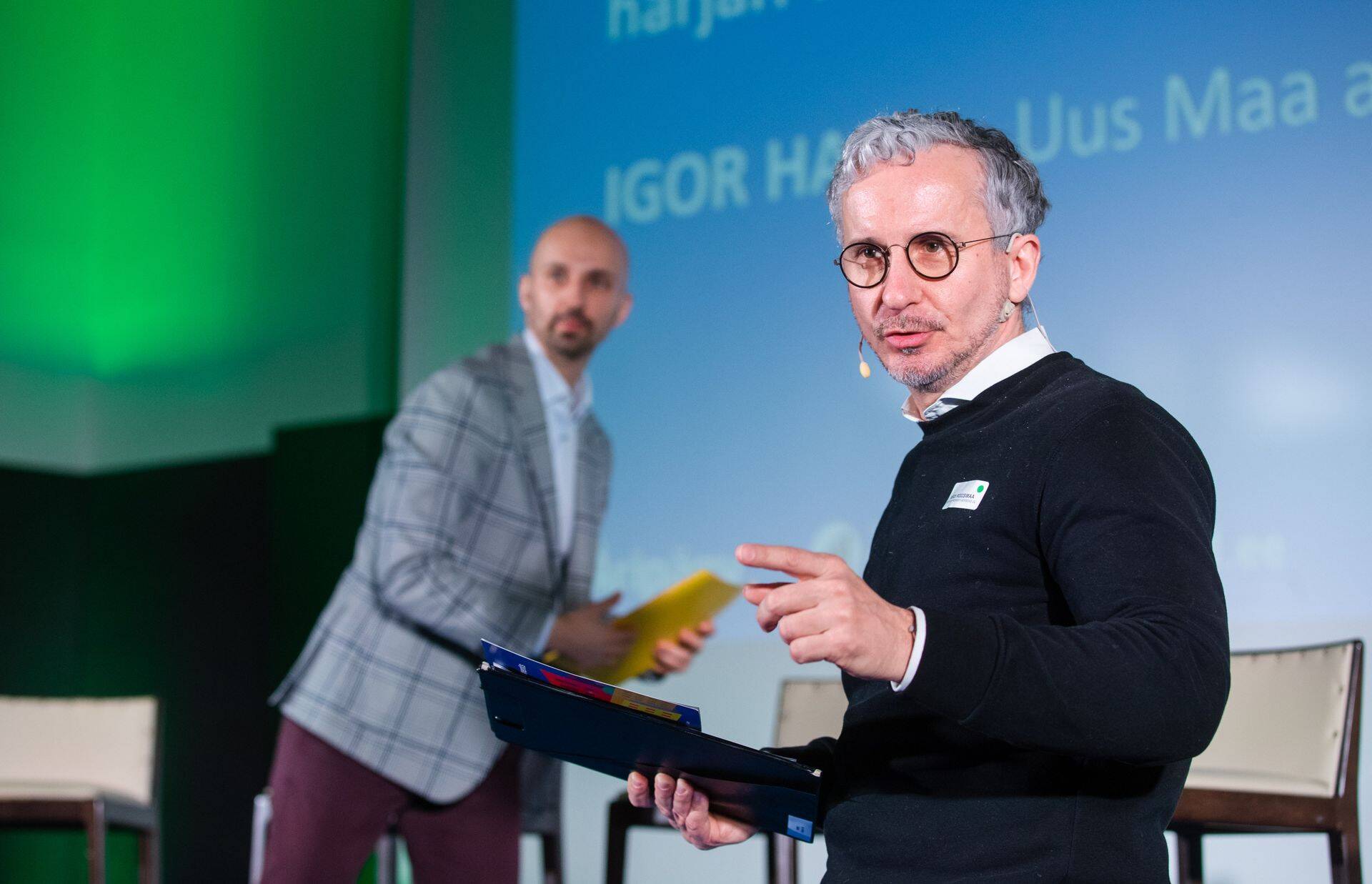 Uus Maa analüütik Igor Habal ja päeva juht, Restate Property Advisorsi nõukogu liige Ardi Roosimaa