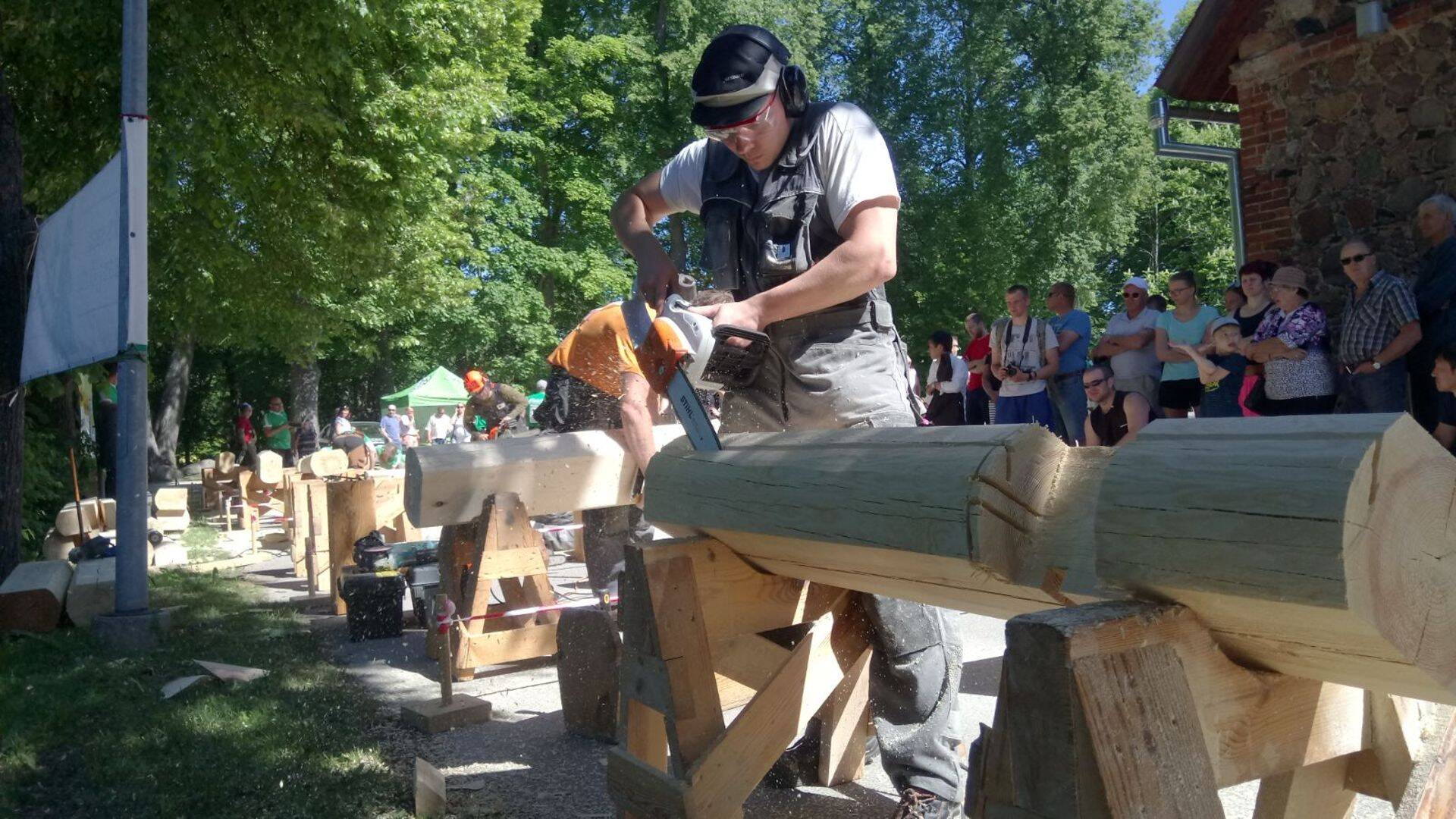 Eesti palkmajaehitajate kutsevõistlus 2018.