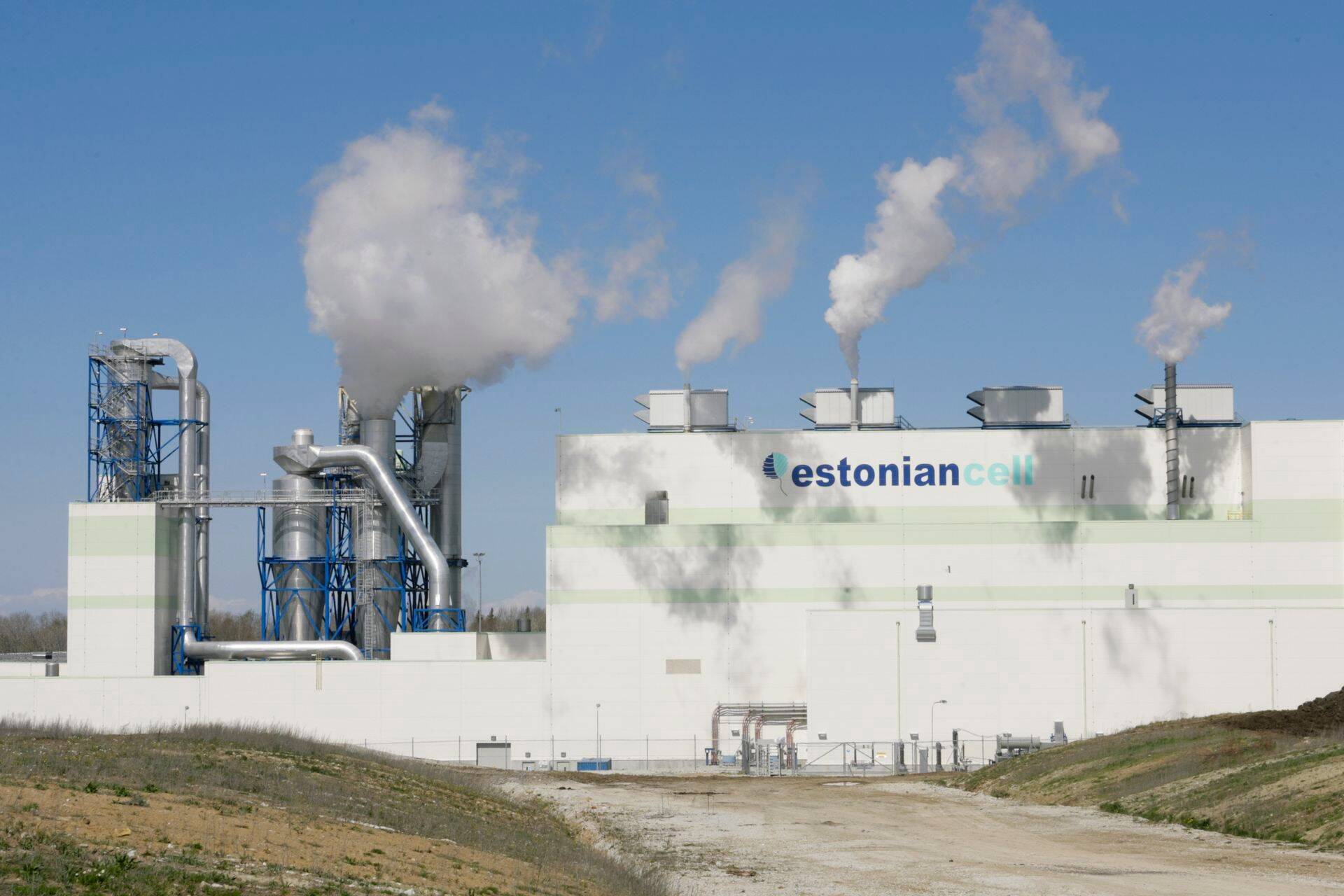 Estonian Celli haavapuitmassi tehas Kundas.