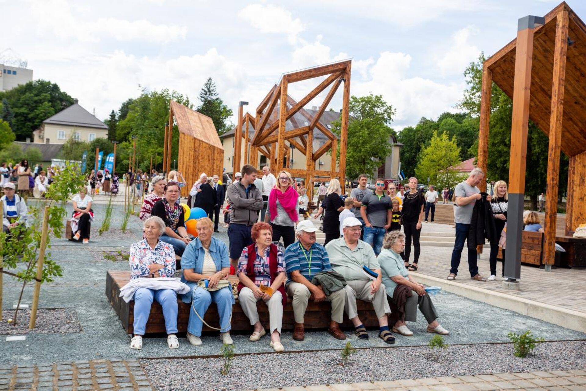 Põlva uuendatud keskväljaku avamine.