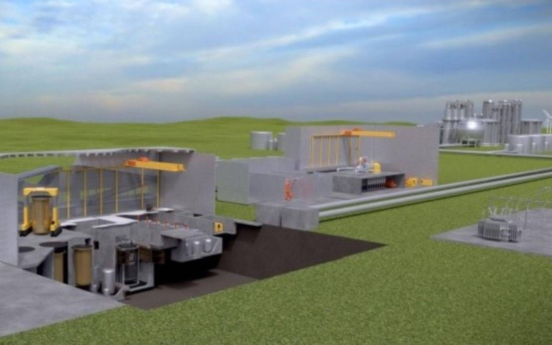 Еще одна визуализация проекта Fermi Energia по возведению малого модульного реактора