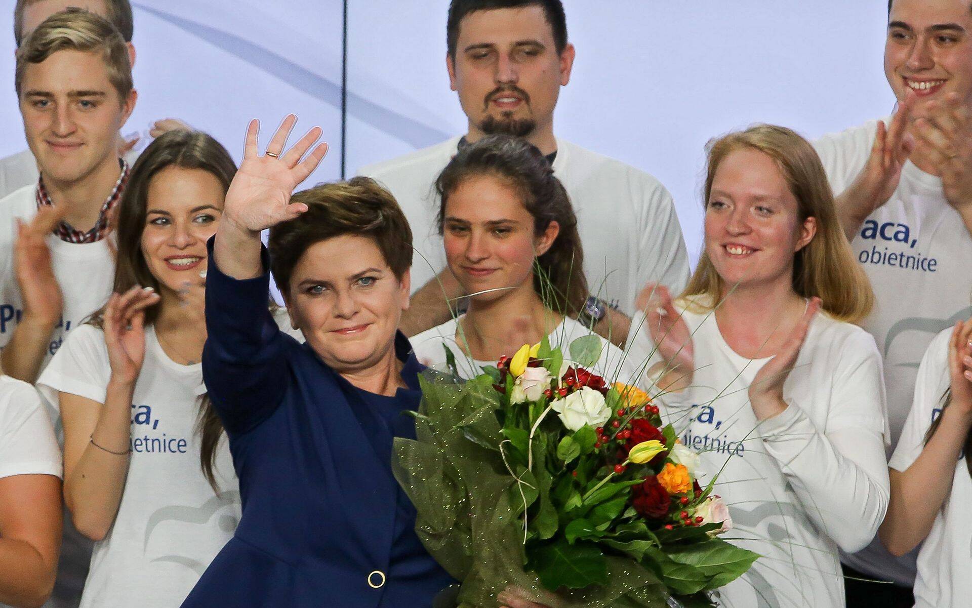 Poola parlamendivalimistel võidutsenud Õiguse ja Õigluse partei peaministrikandidaat Beata Szydlo