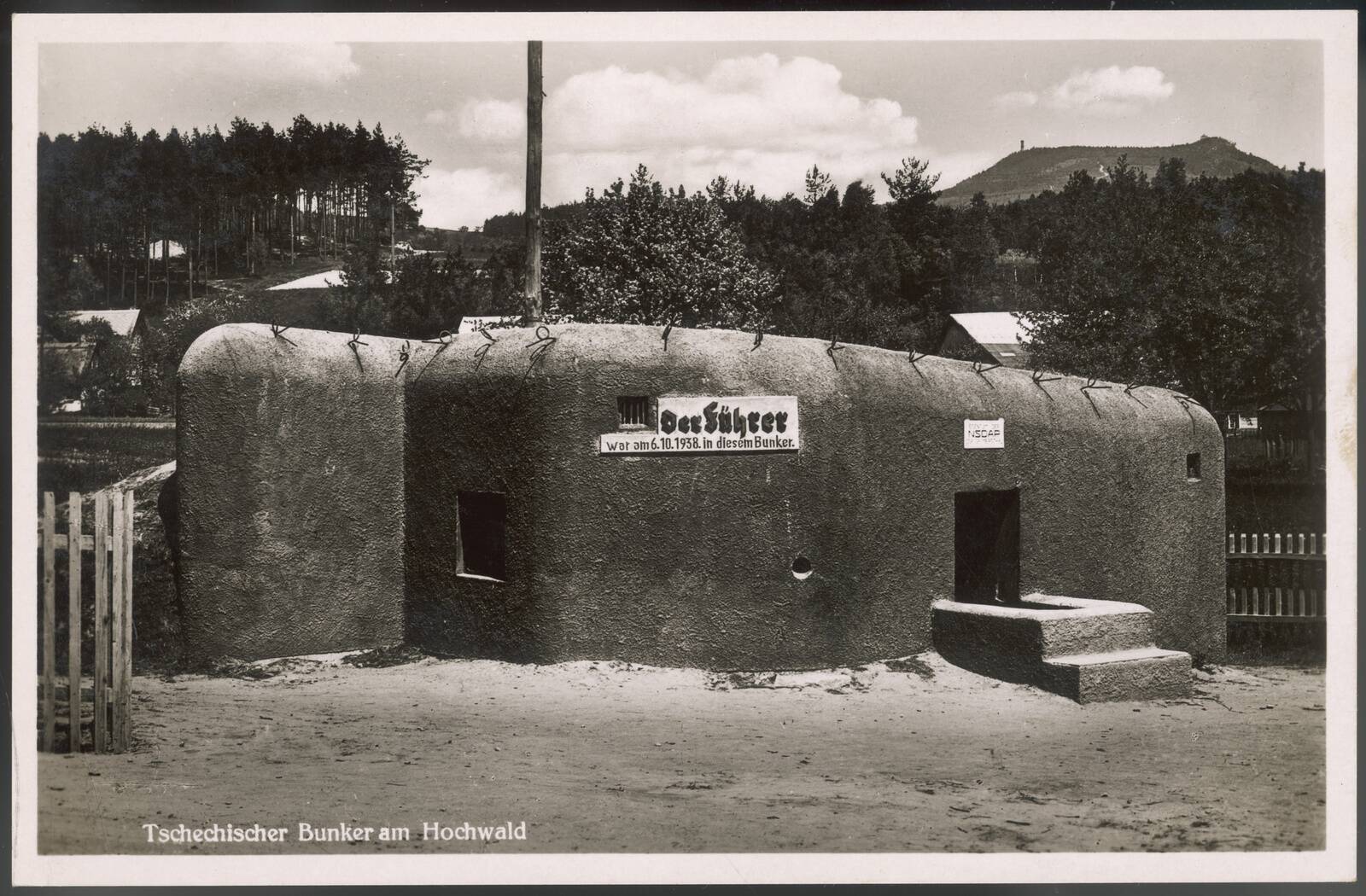 Tšehhoslovakkia betoonpunker Hvozdis (Hochwaldis), mida 1938. aastal külastas Adolf Hitler isiklikult.