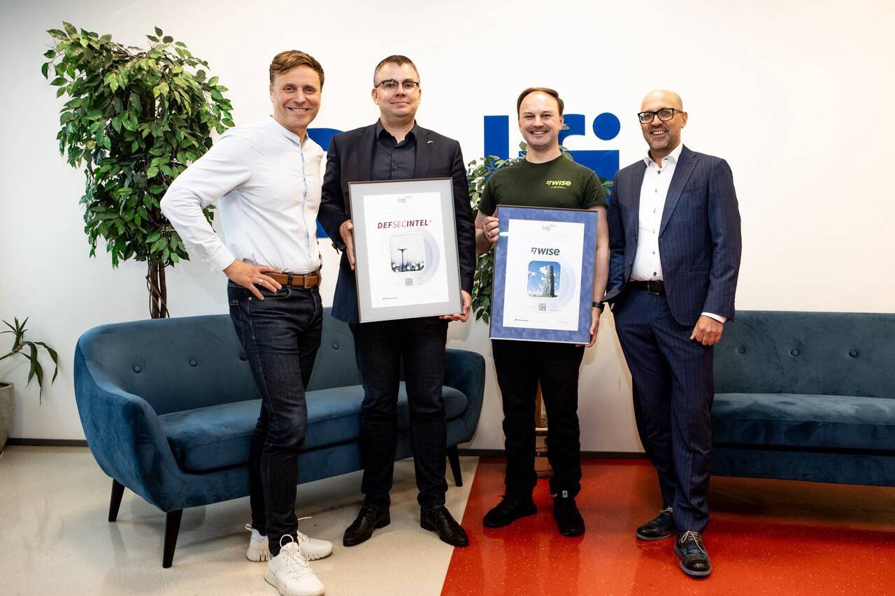 Fotol: (vasakult) Rando Rannus (Siena Secondary Fund), Jaanus Tamm (DefsecIntel Solutions), Lars Trunin (Wise) ja Indrek Uudeküll (Prudentia Tallinn).
