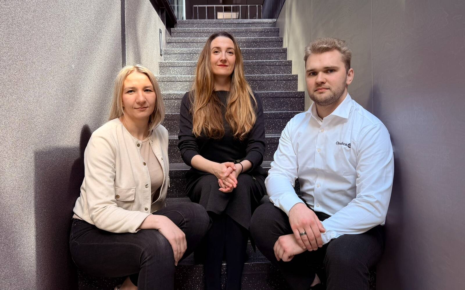 Fotol: Astro Baltic kaubanduse valdkonna juht Aive Vool, saatejuht Nele Peil Kaupmeeste Liidust ja Astro Baltics tehniliste lahenduste müügispetsialist Marc Ander Etti.