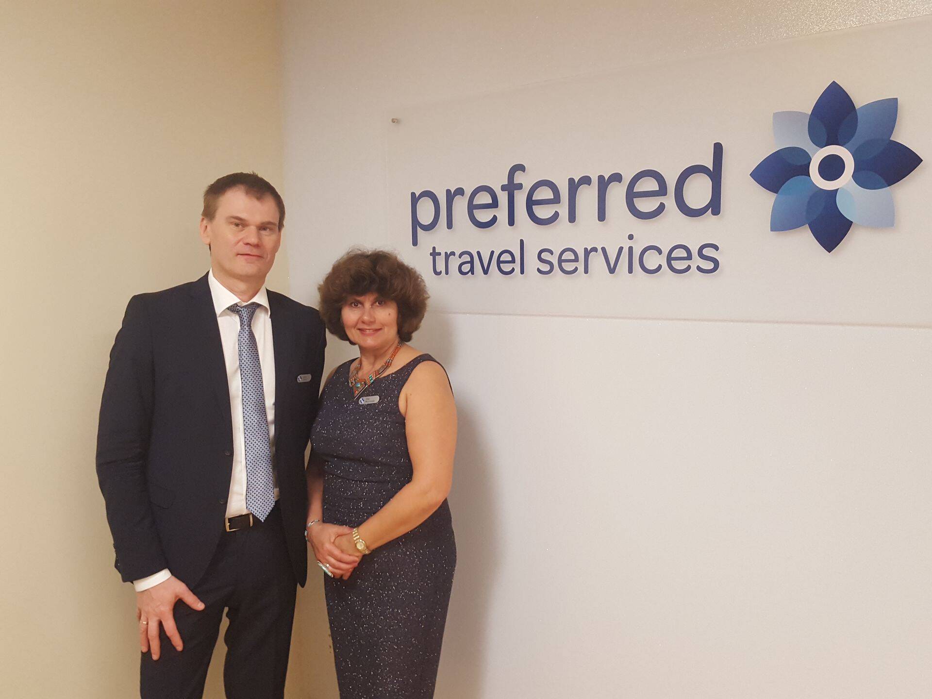 Главный акционер и член правления Estravel Айво Такис и руководитель Preferred Travel Services Ольга Мююрсепп