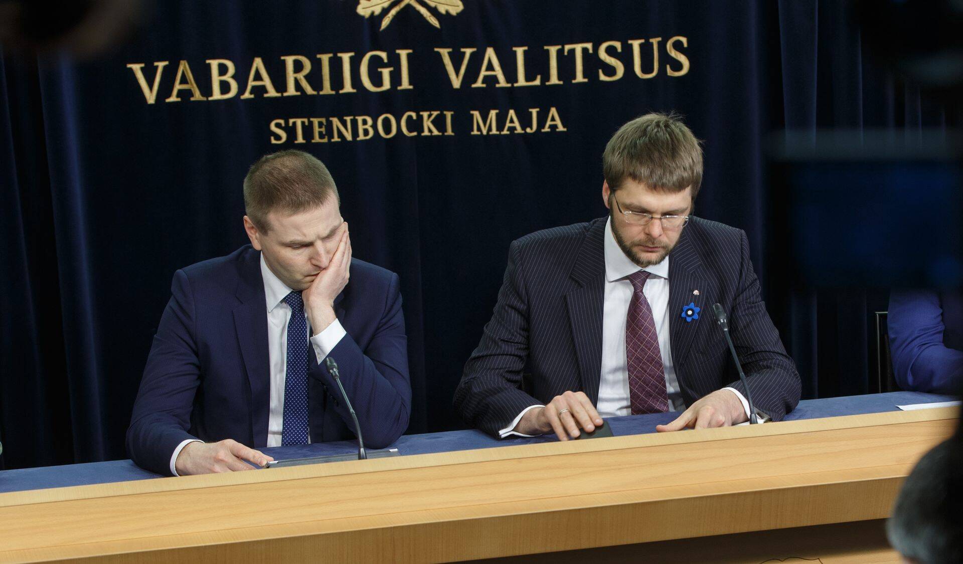Hanno Pevkur ja Jevgeni Ossinovski aastal 2016.