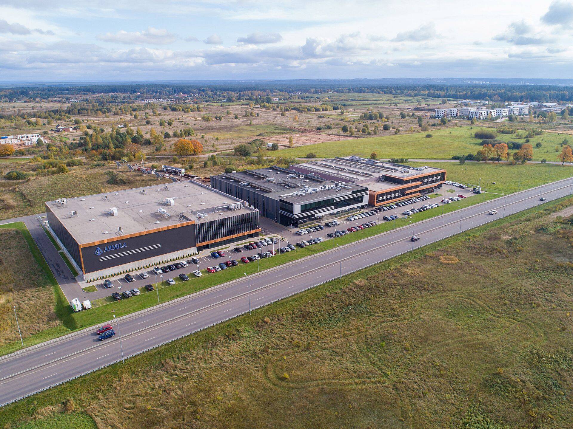 Leedus soetatud ärihoonete kompleks.