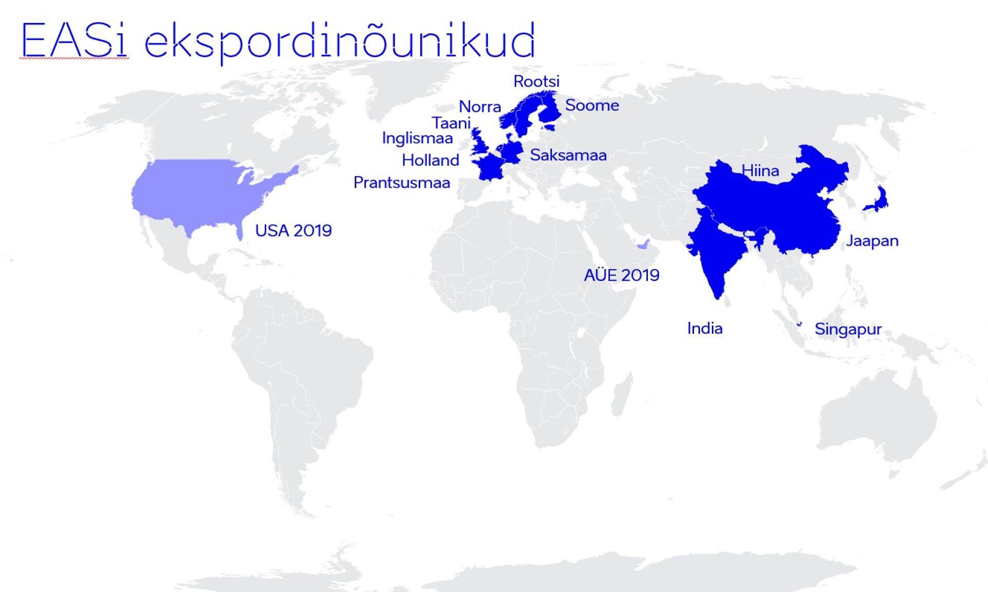 EASi nõunikud on olemas kokku 14 turul.