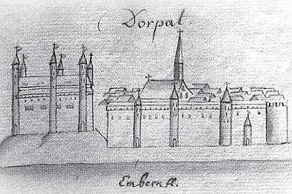 Tartu piiskopilinnus purustati lõplikult 1708. aastal, kui Vene sõjavägi hävitas kogu Tartu. © Wikimedia Commons