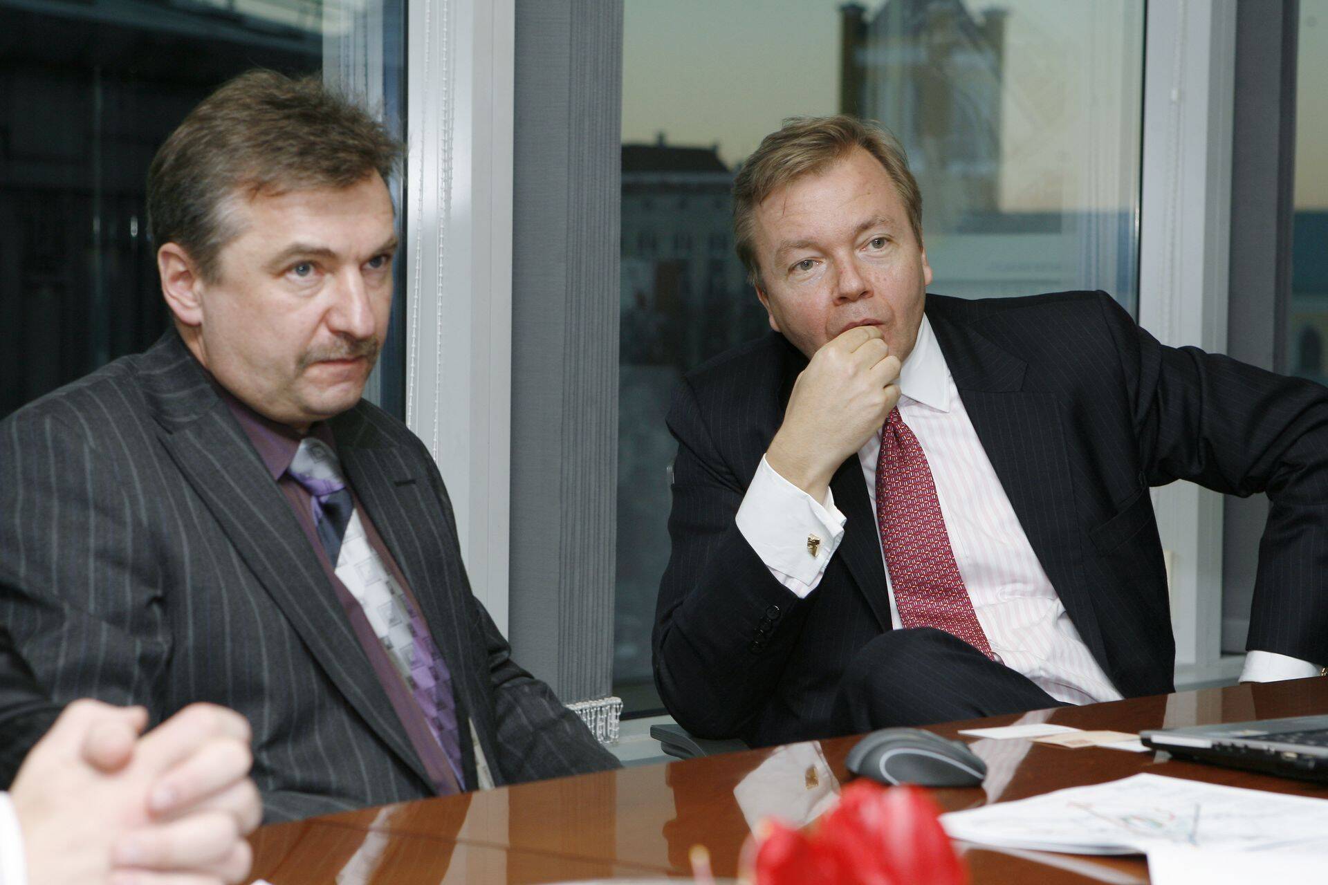 Trigon Property Developmenti juht Aivar Kempi koos ettevõtte nõukogu esimehe Joakim Heleniusega