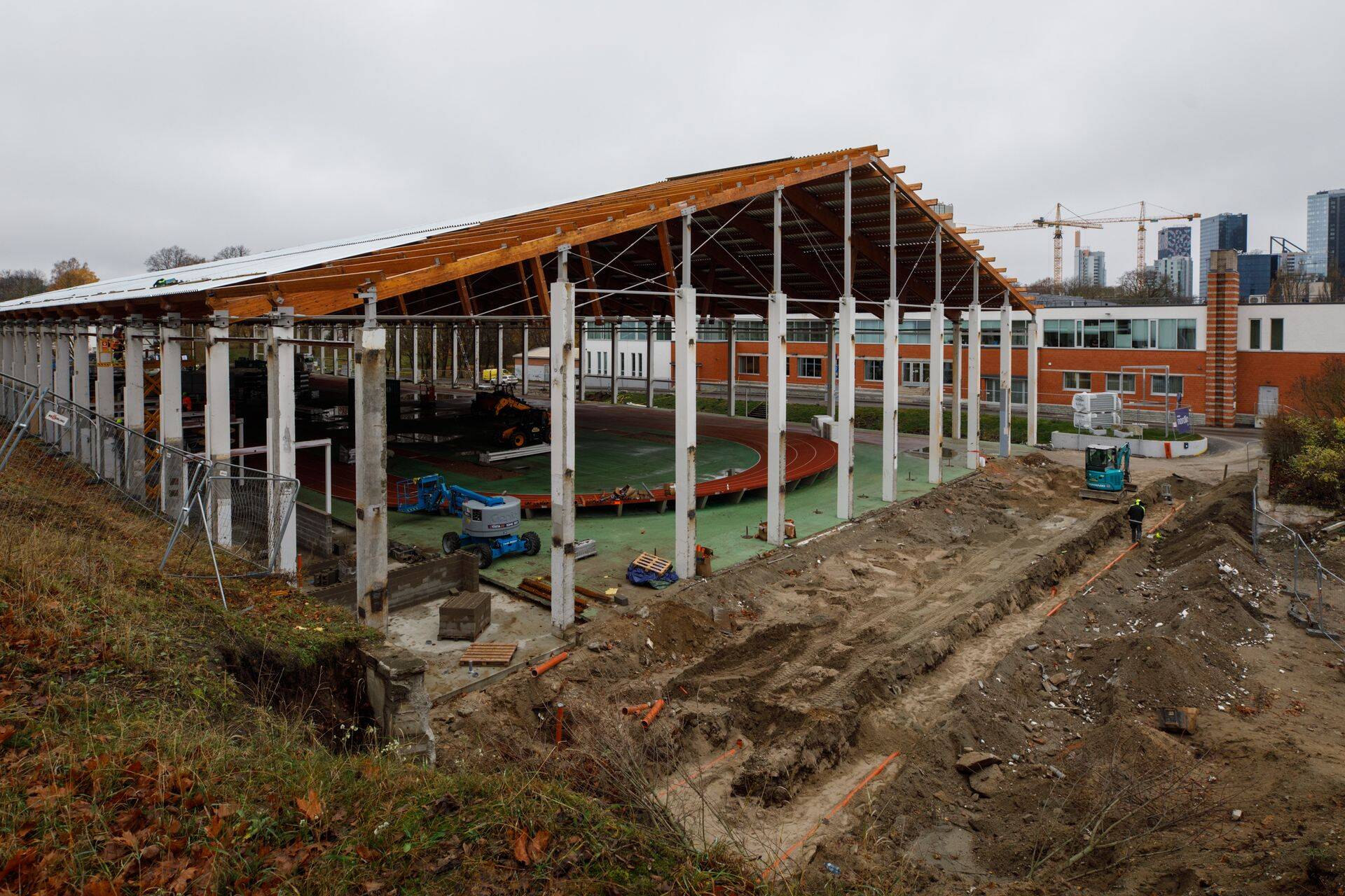 Tallinna Spordihalli juurdeehitus sai nurgakivi.