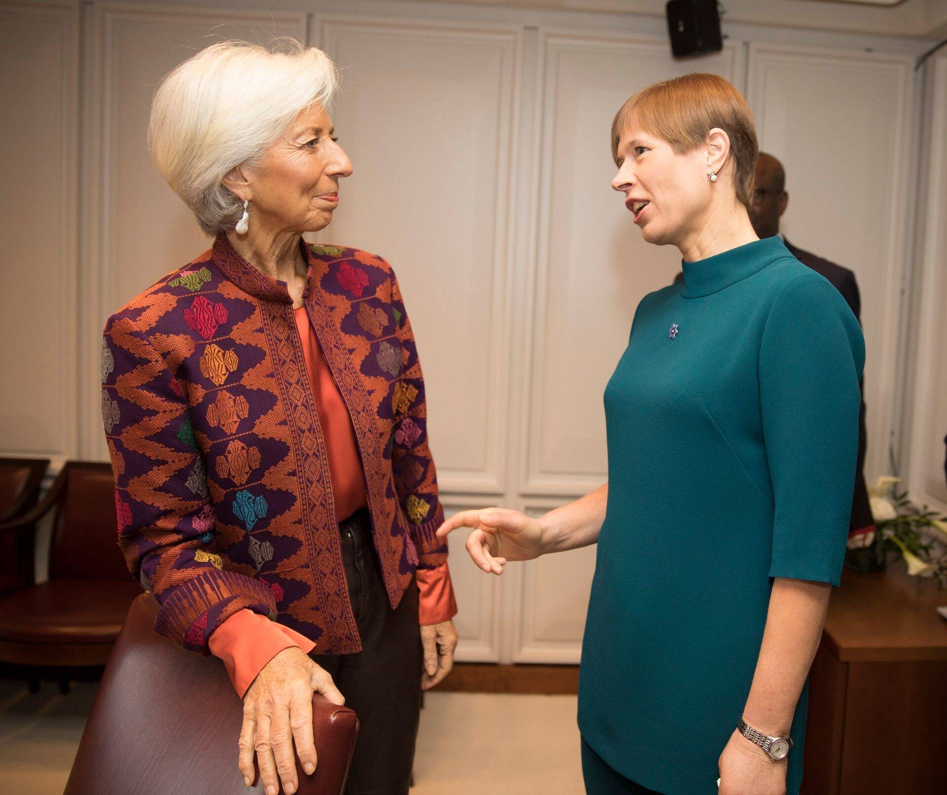 IMFi juht Christine Lagarde ja president Kersti Kaljulaid.
