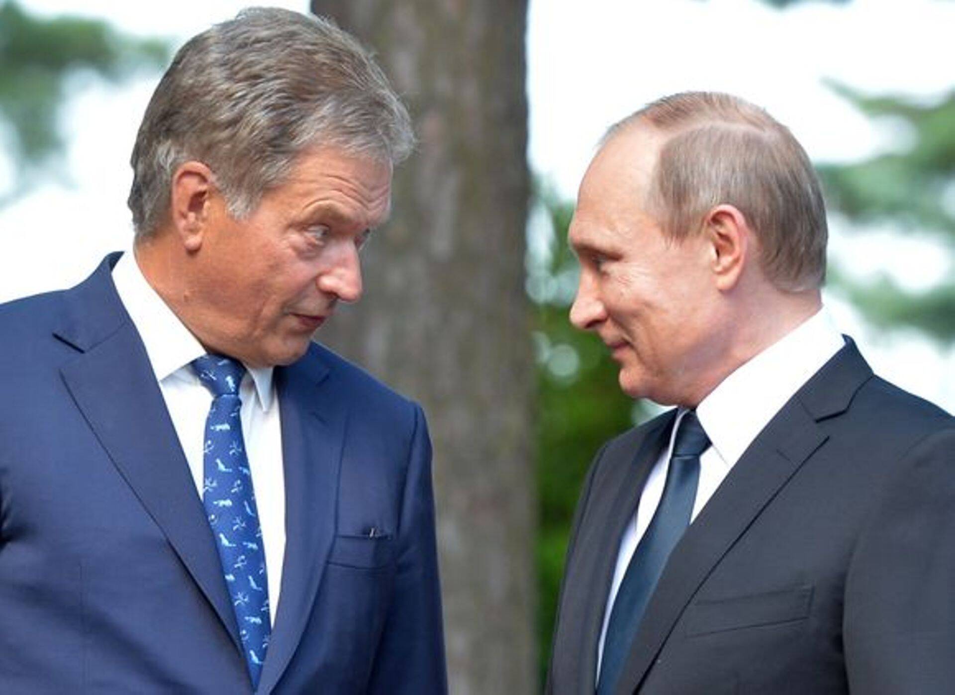президент России Владимира Путина и президент Финляндии Саули Ниинистё