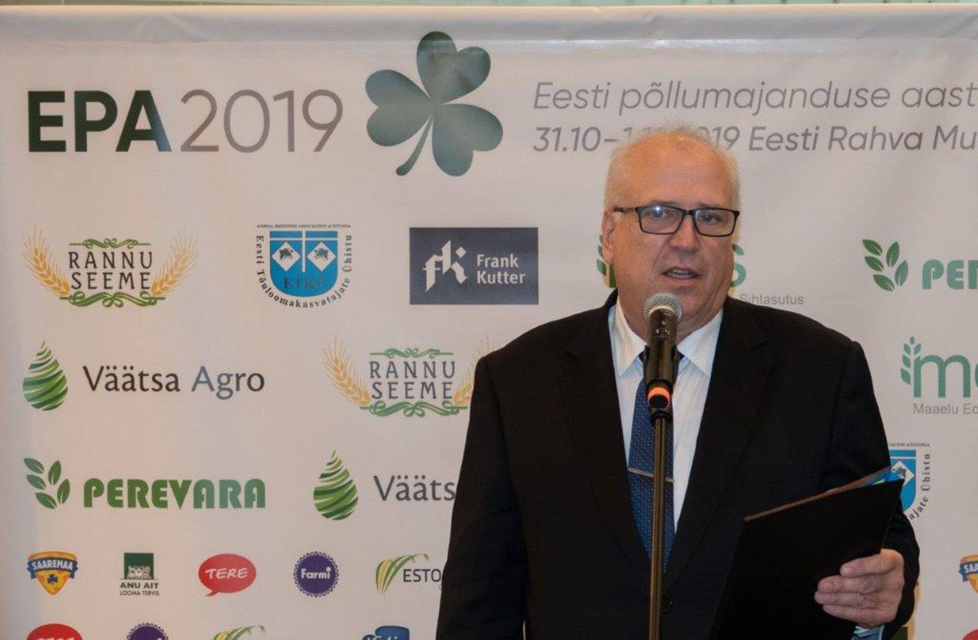Maaeluminister Mart Järvik EPA messil.
