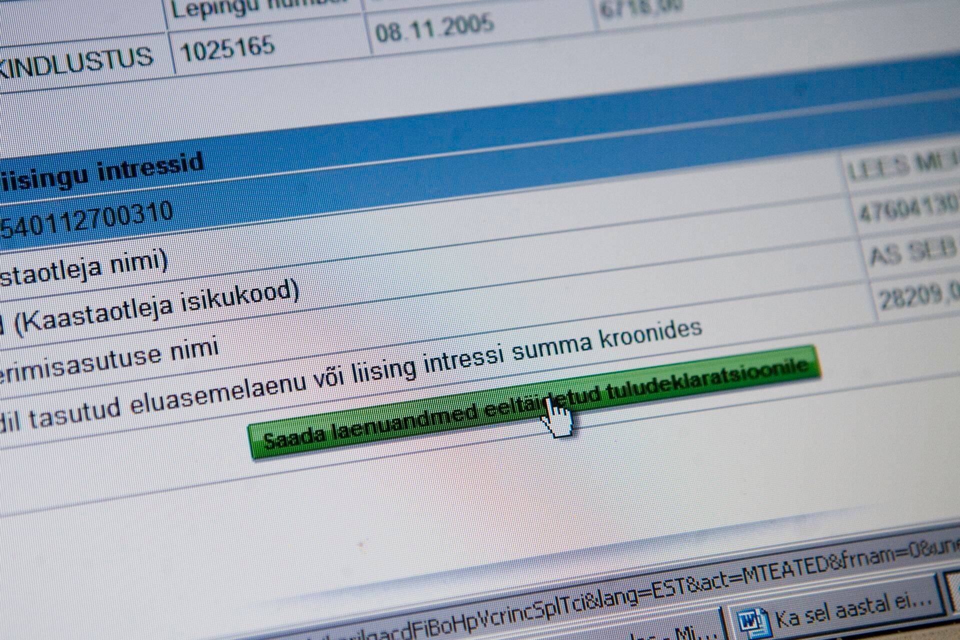 Tuludeklaratsioon tuli kinnitada 31. märtsiks.