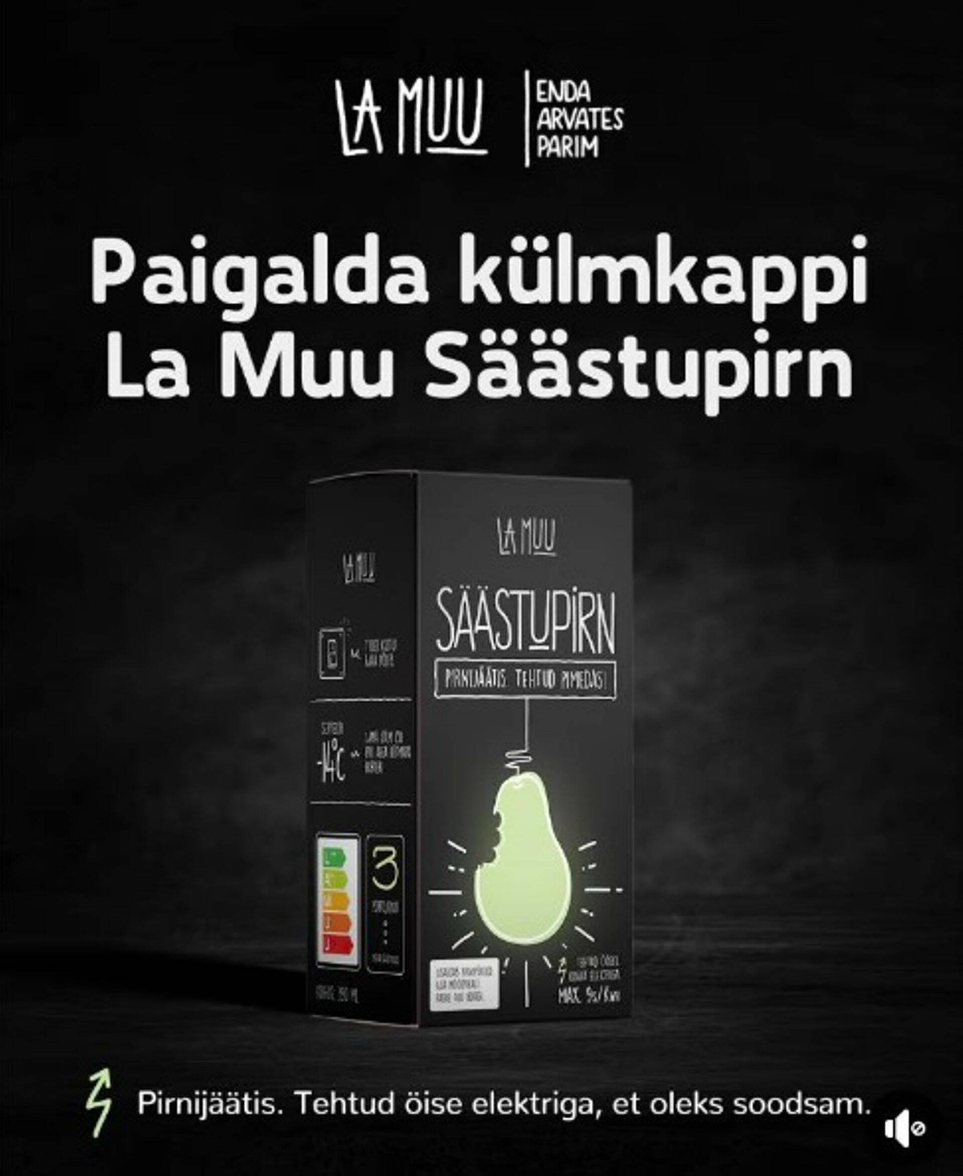 Ratase sõnul väärib La Muu pirnijäätise reklaam aasta naerutaja tiitlit.