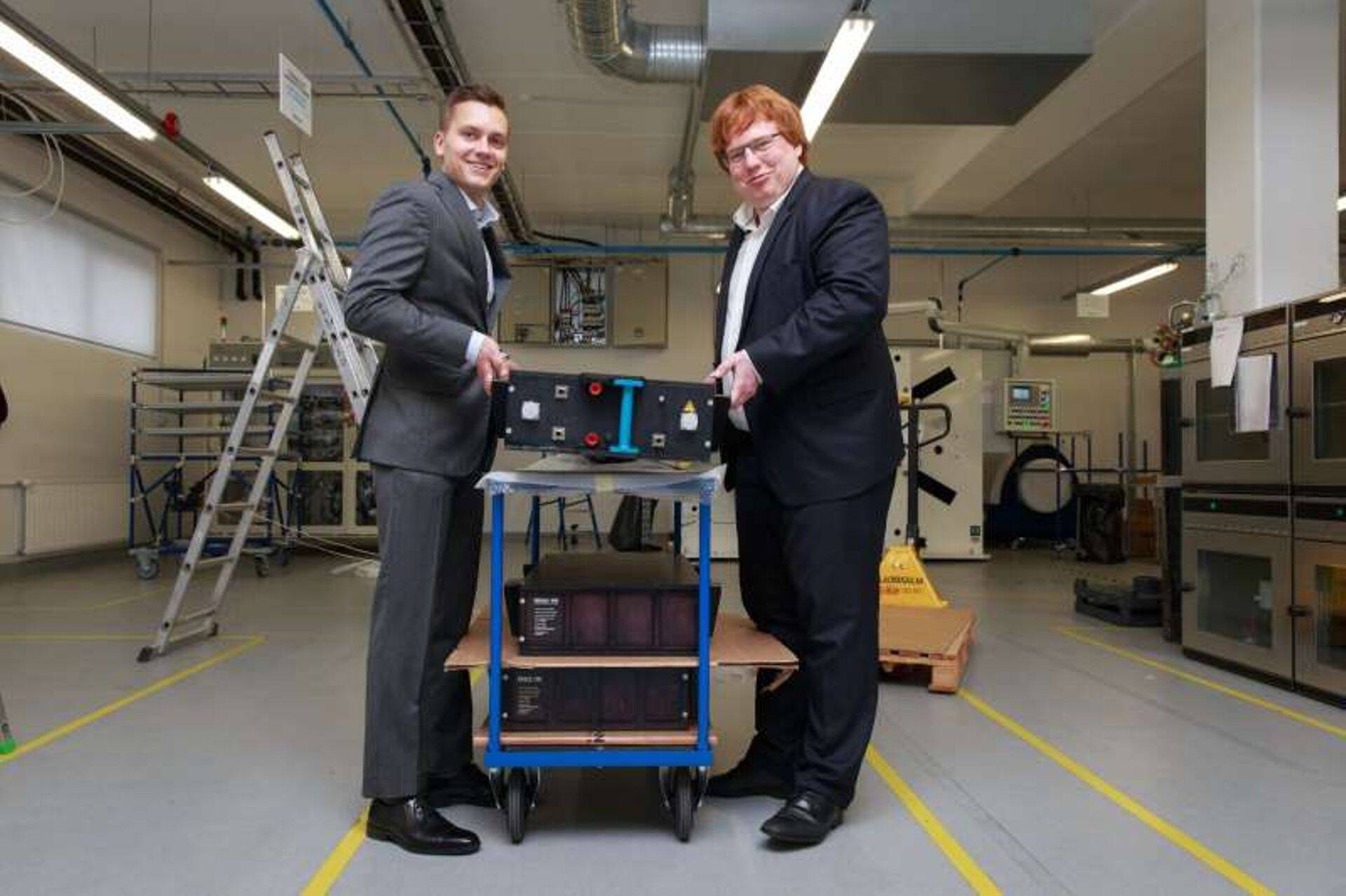 Skeleton Technologiesi asutajad Oliver Ahlberg (vasakul) ja Taavi Madiberk.