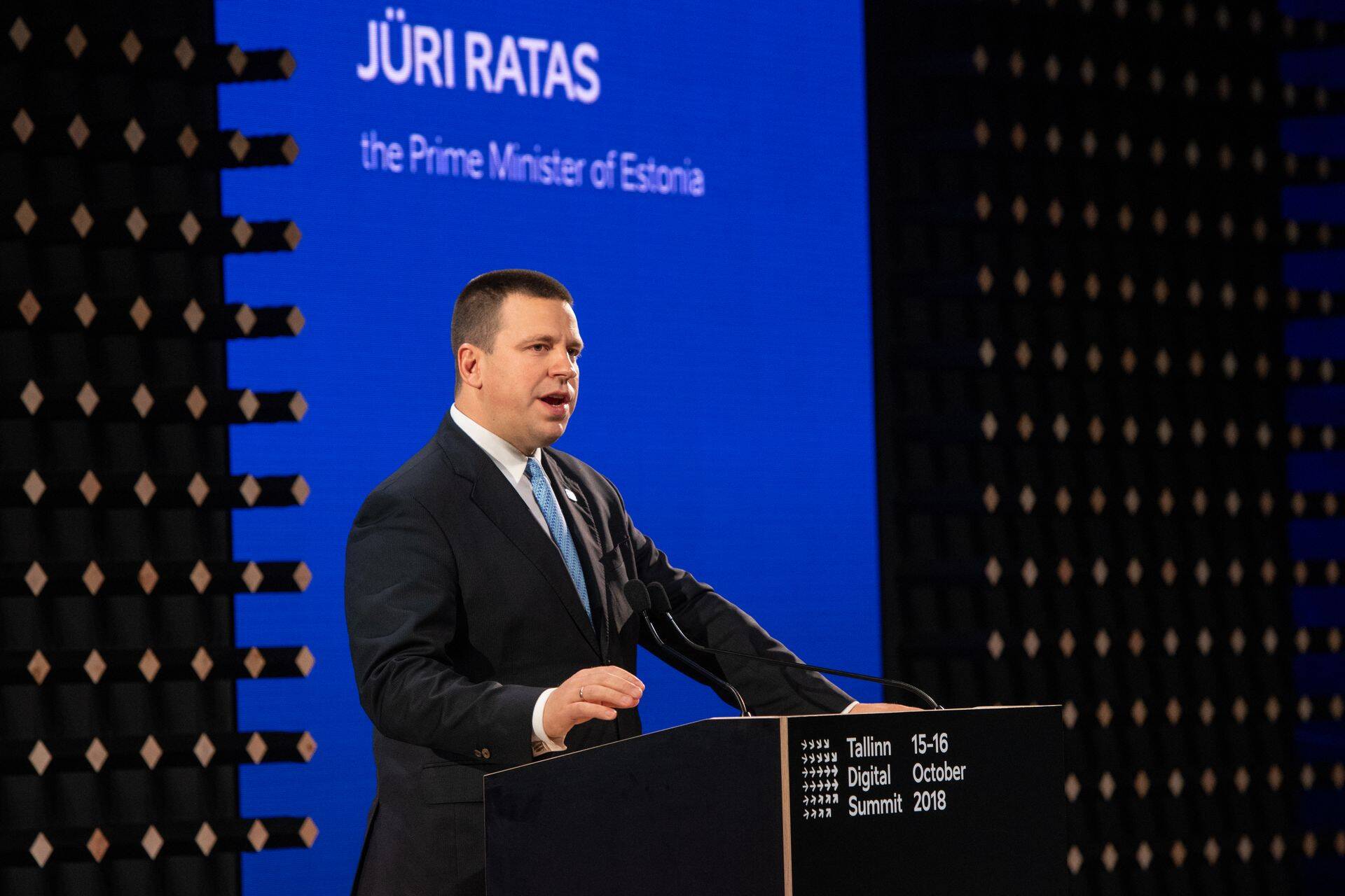Премьер-министр Юри Ратас на открытии Tallinn Digital Summit 2018