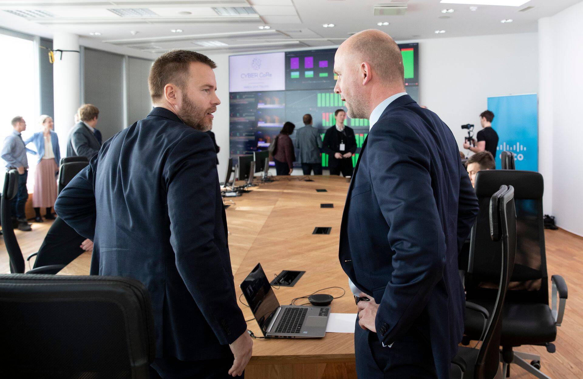 Ettevõtlus- ja infotehnoloogiaminister Rene Tammist ja riigisekretär Taimar Peterkop.