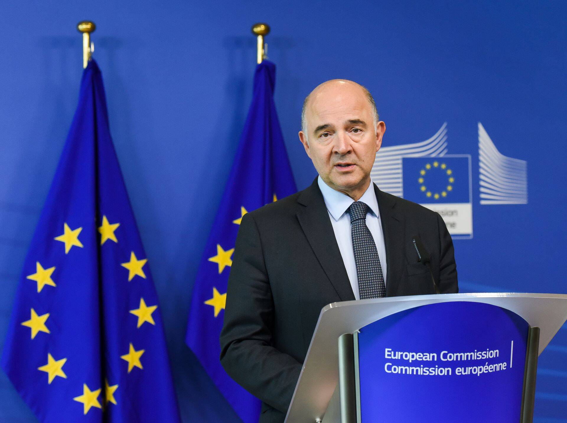 Euroopa Komisjoni majandus- ja rahandusküsimuste ning maksunduse ja tolli volinik Pierre Moscovici.