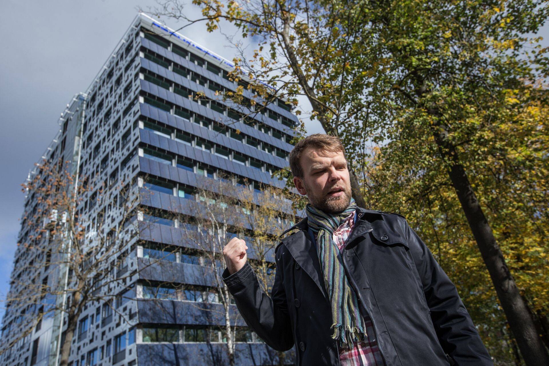 Kontorihooned Ülemiste kvartalis. Pildil Gert Jostov, Technopolis Ülemiste juhatuse esimees.