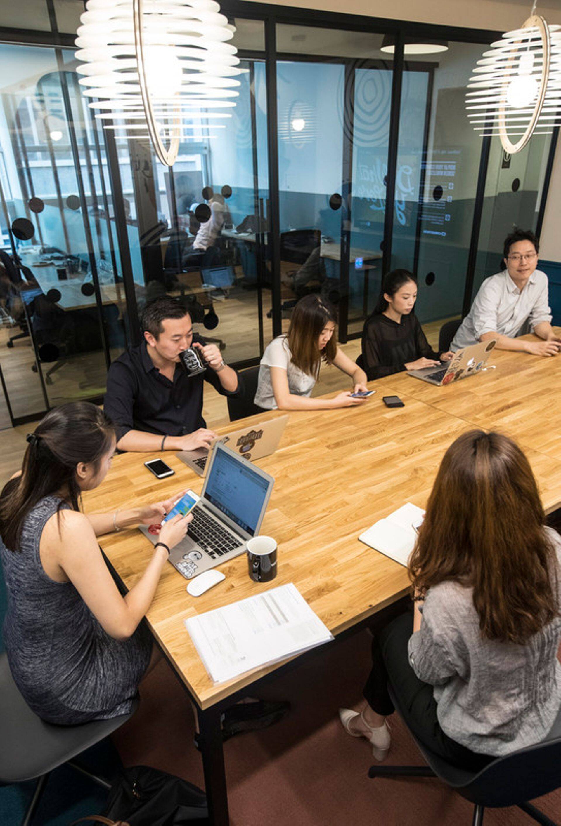 WeWorki kontor Seoulis.